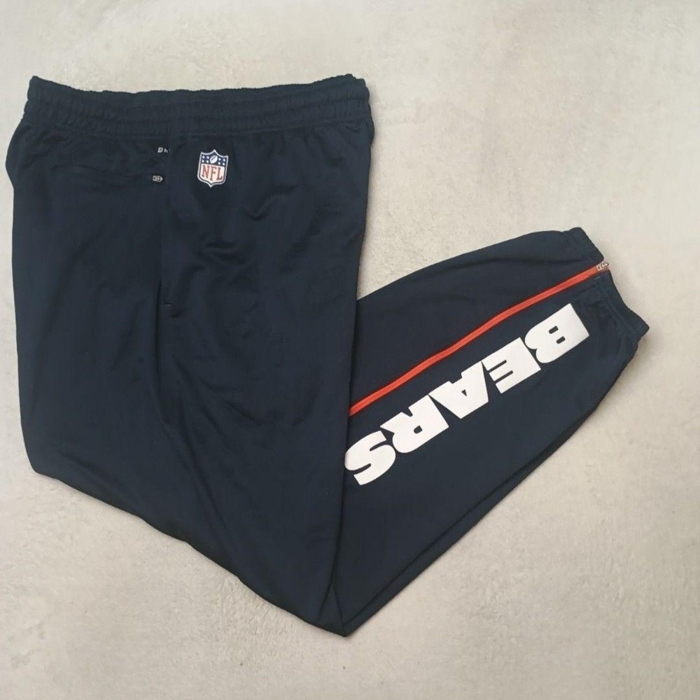 Chicago Bears Pants Mens XL Blue NFL Football Nike Dri-FIT Jogger On Field